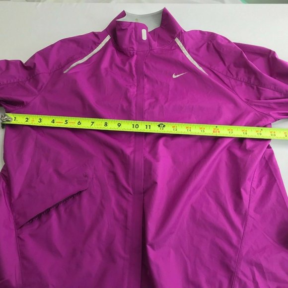 Nike Zip Rain Jacket Lightweight Fuchsia Pink L - Picture 6 of 9